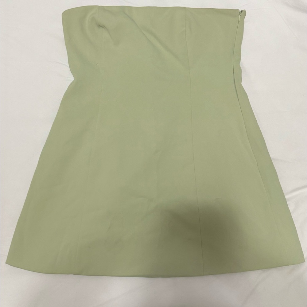 Peppermayo Strapless Light Green Dress
